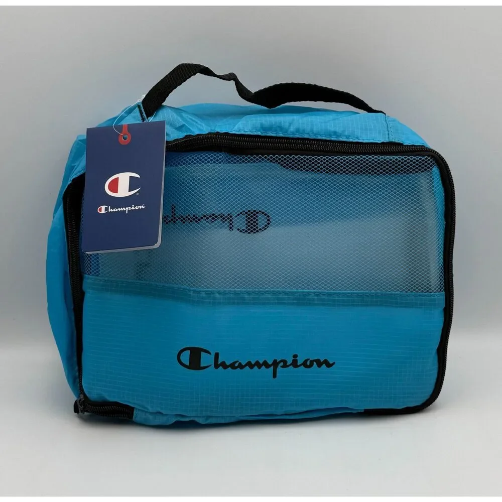 NWT Champion 6-Piece Packing Cube Set Travel Luggage Organizer Pouch Light Blue